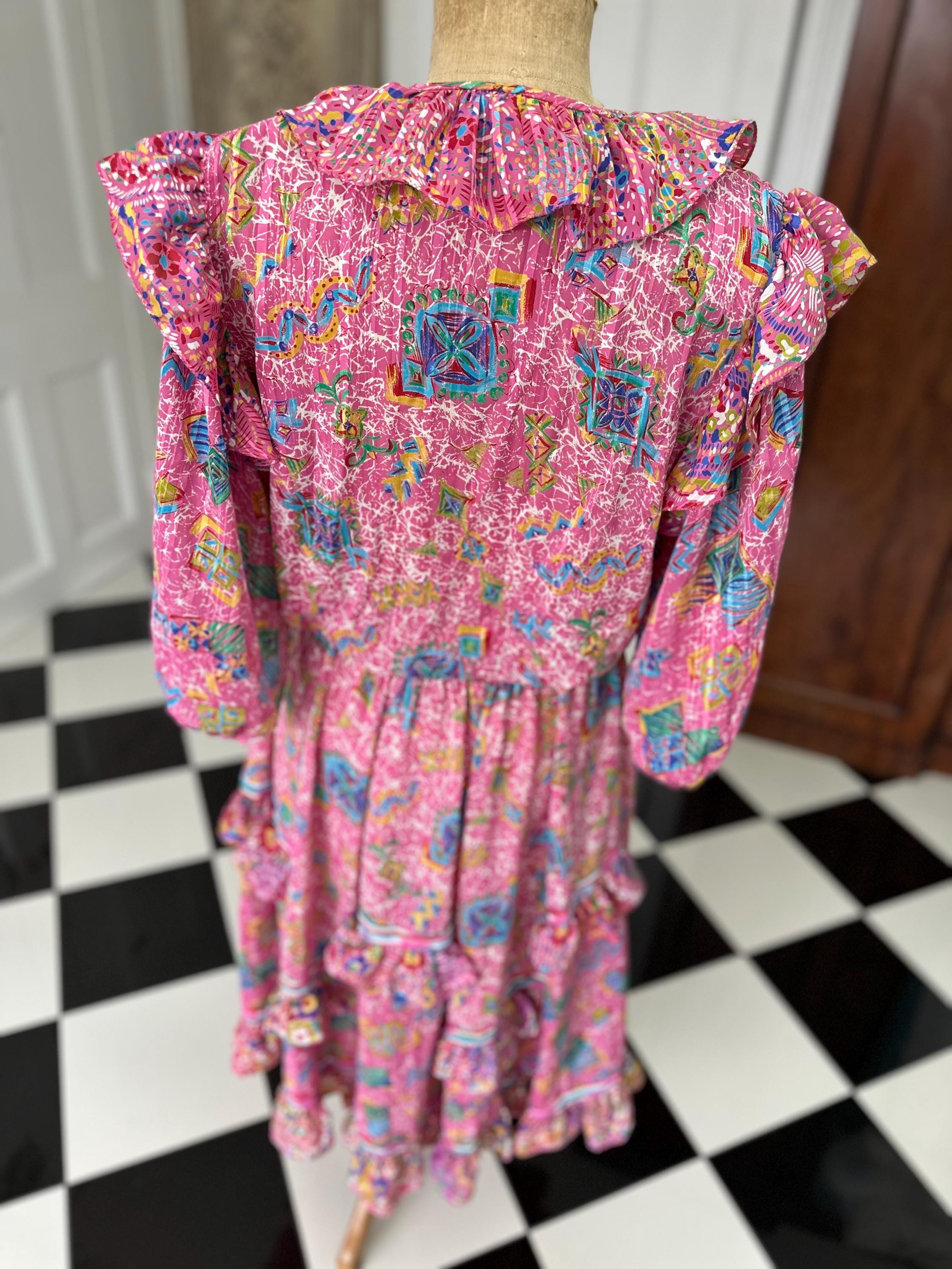 Vintage 80s Diane Freis set dress
