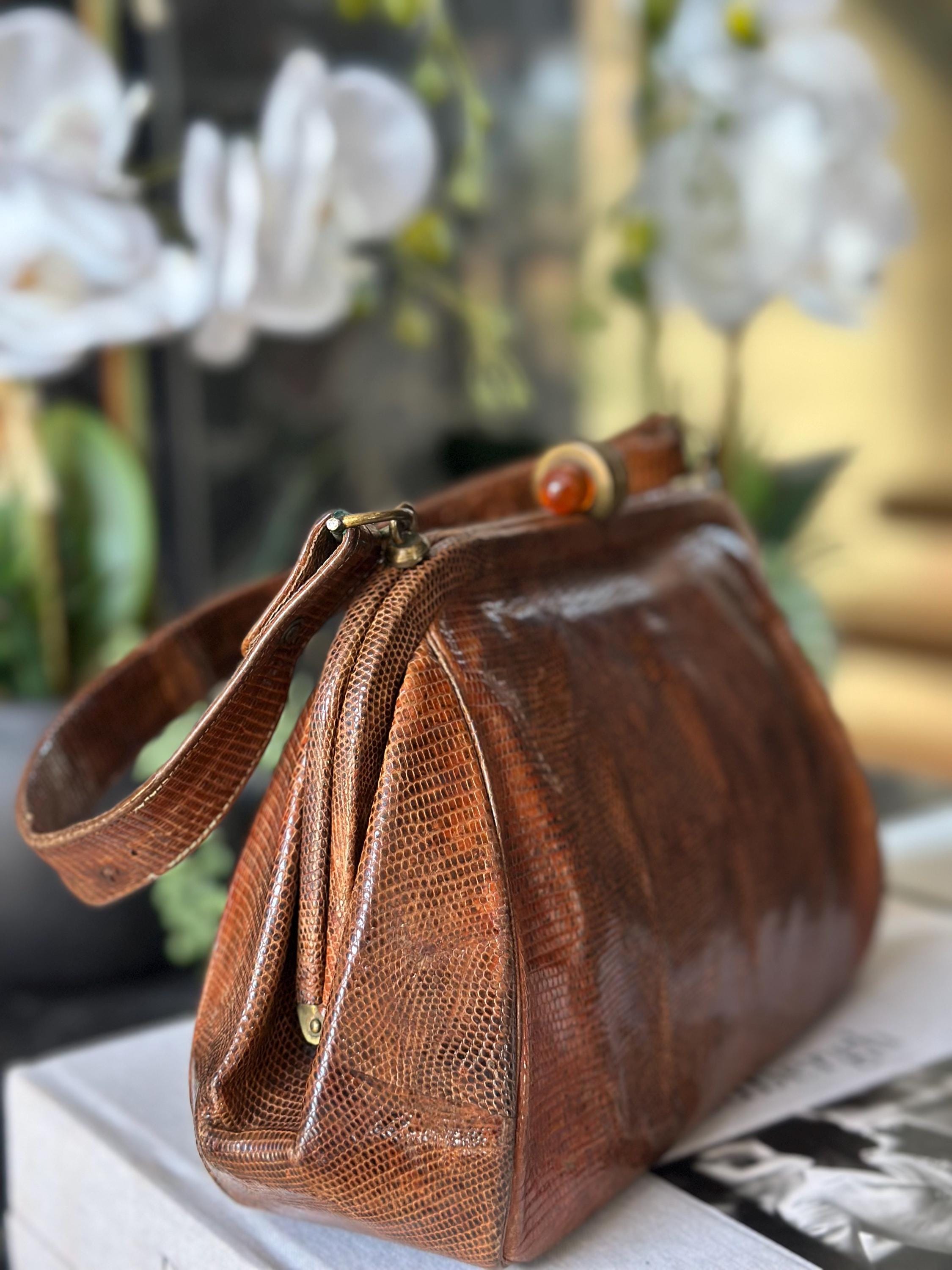1930s lizard skin handbag