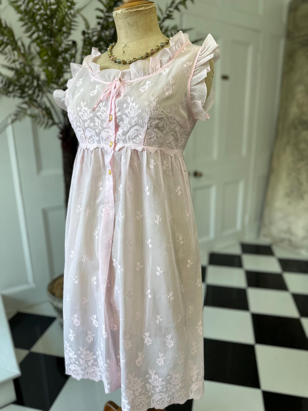 1960 Pink Baby doll dress