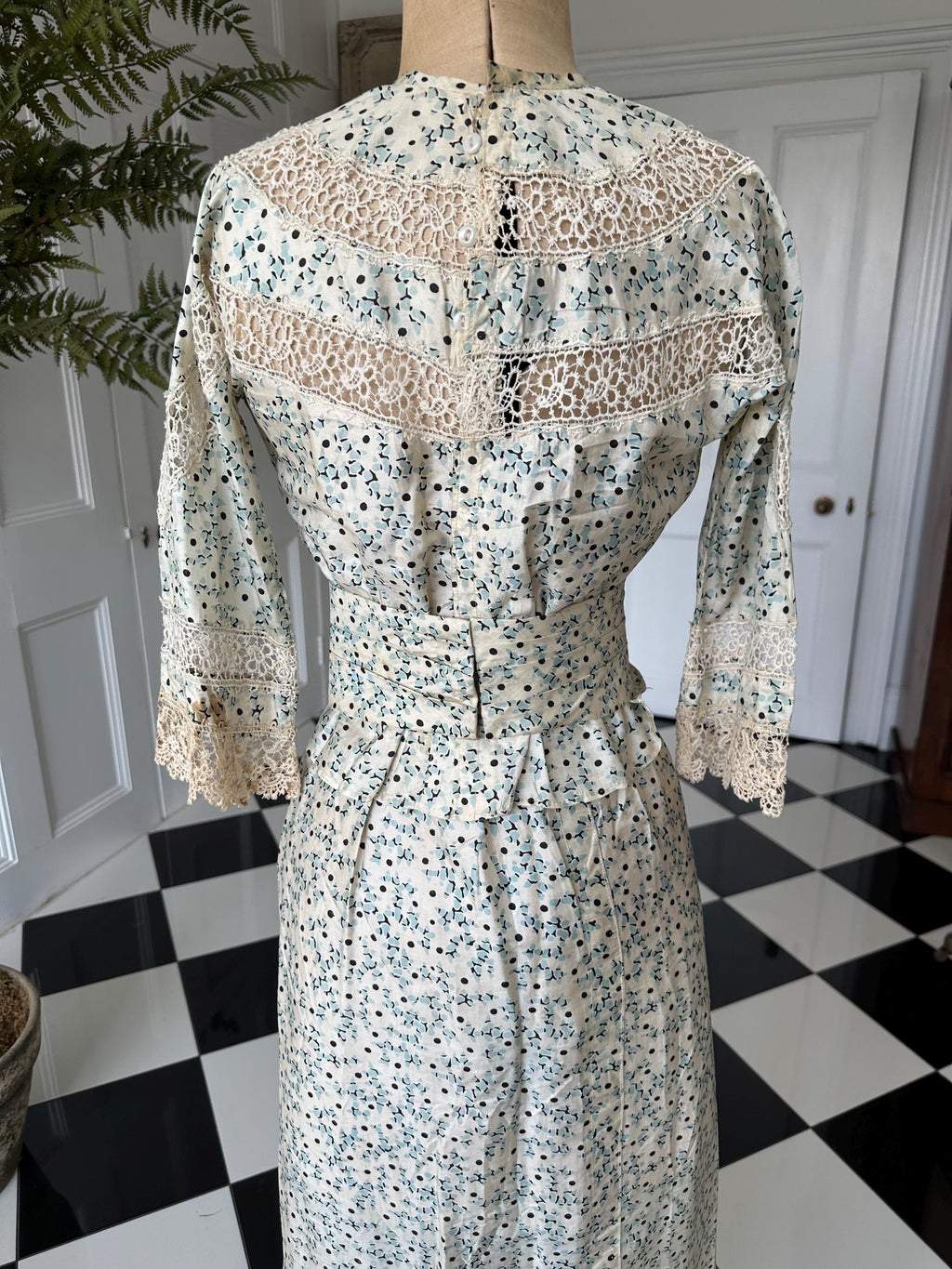Edwardian Silk Blouse and Skirt Set: Titanic Era, XXS