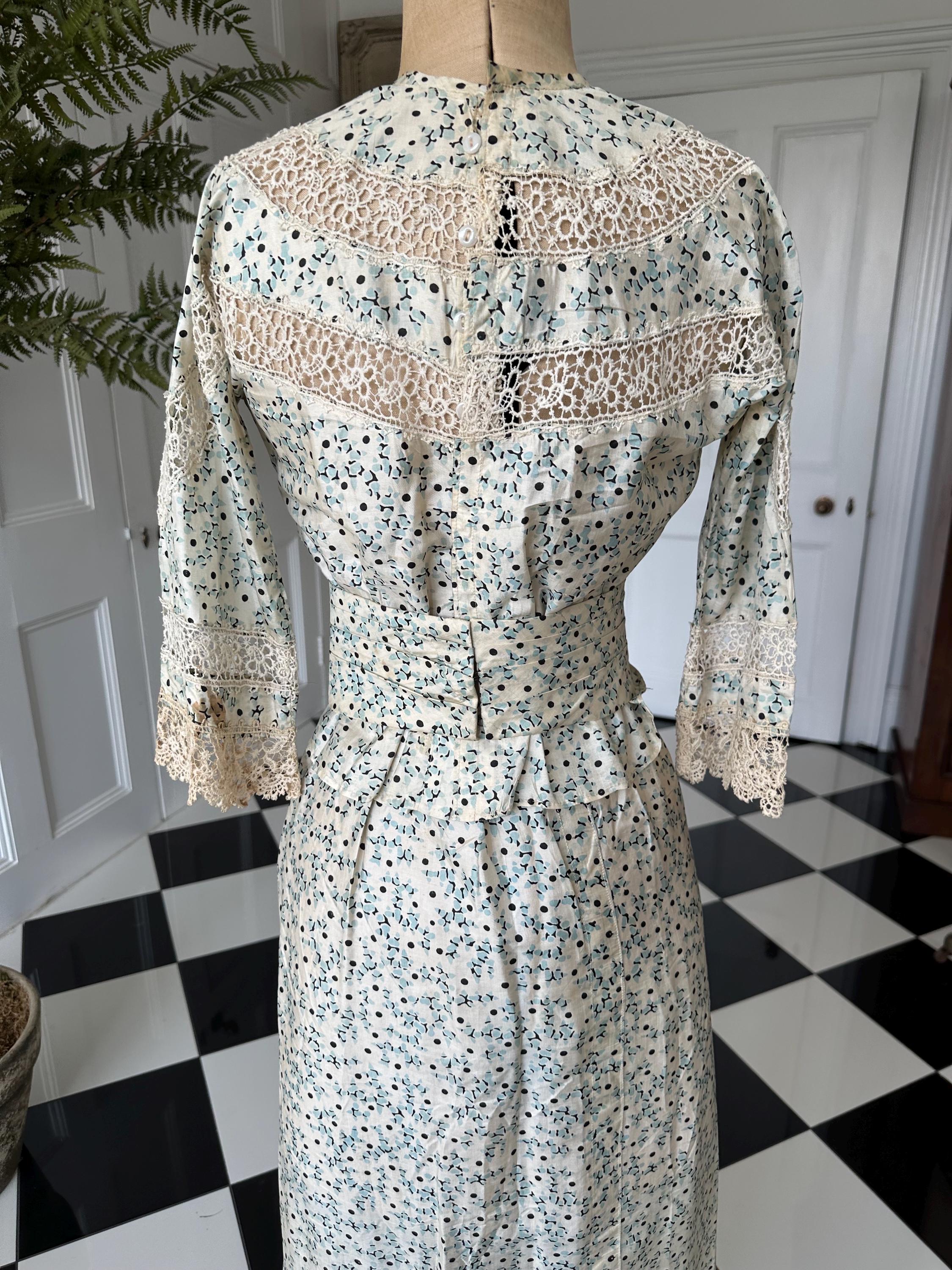 Edwardian Silk Blouse and Skirt Set: Titanic Era, XXS
