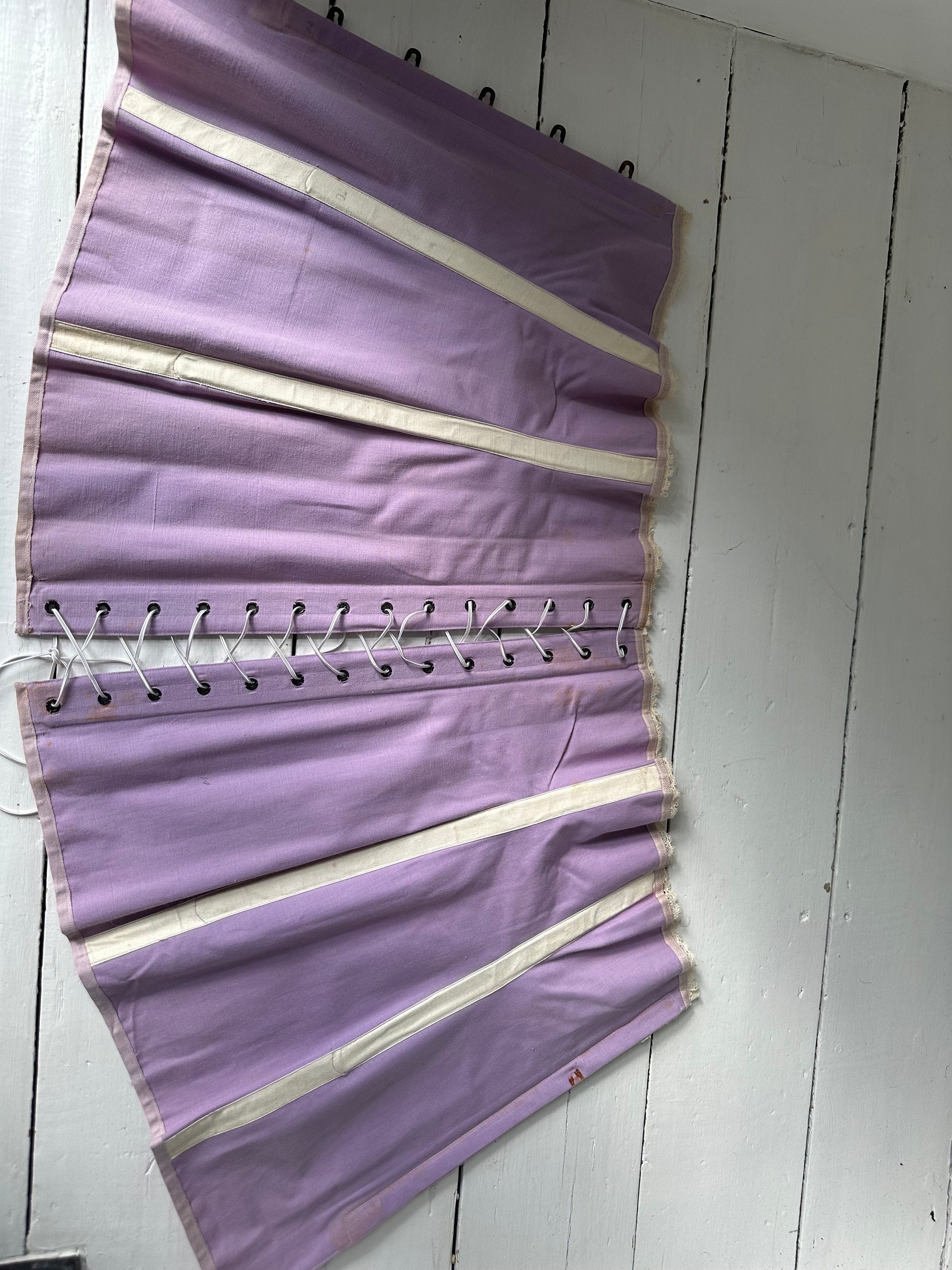 Antique 1900 1910 Edwardian lilac corset  (dead stock)