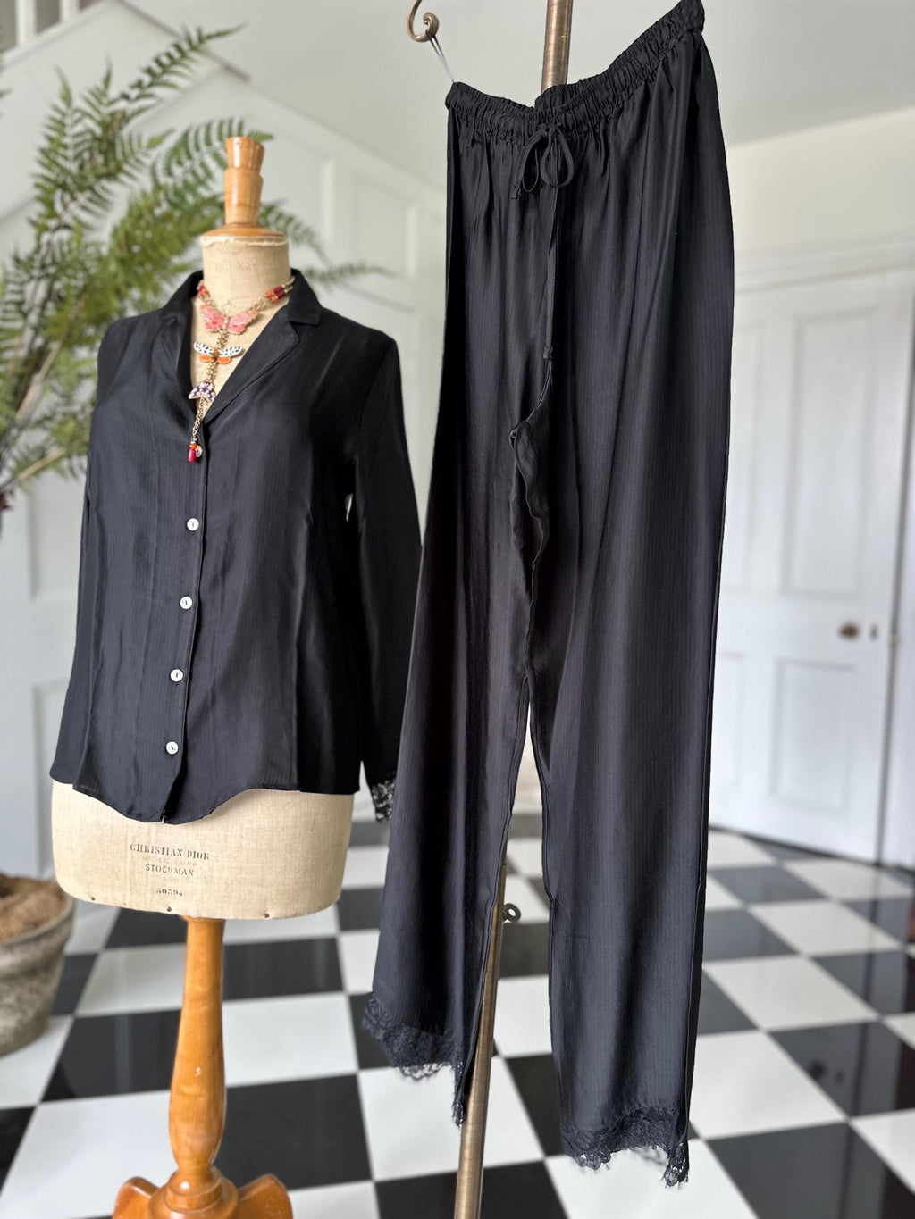 Vintage style Pierre Cardin nightwear PJ set