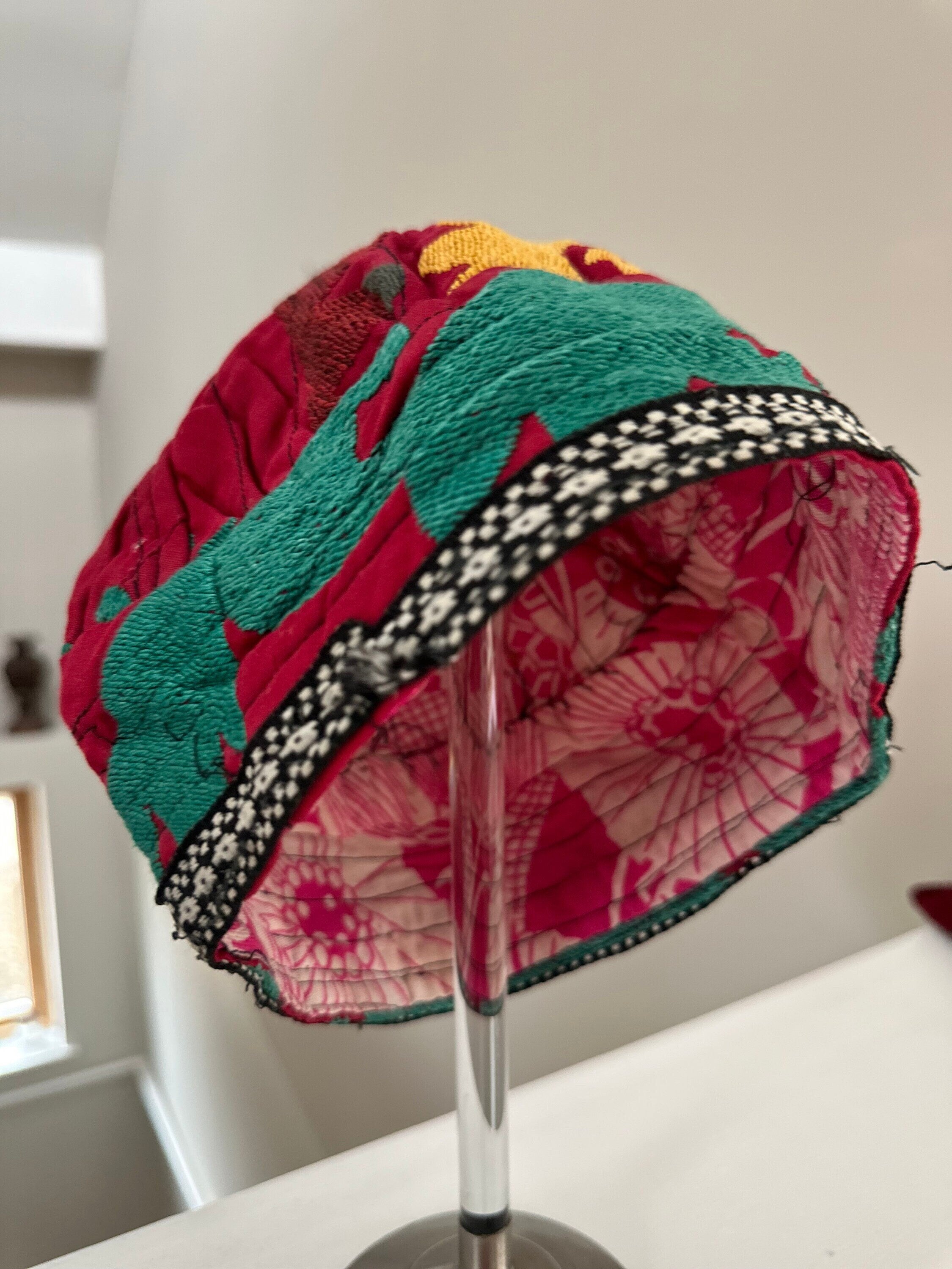 Antique Suzani smokers hat from Uzbekisdan
