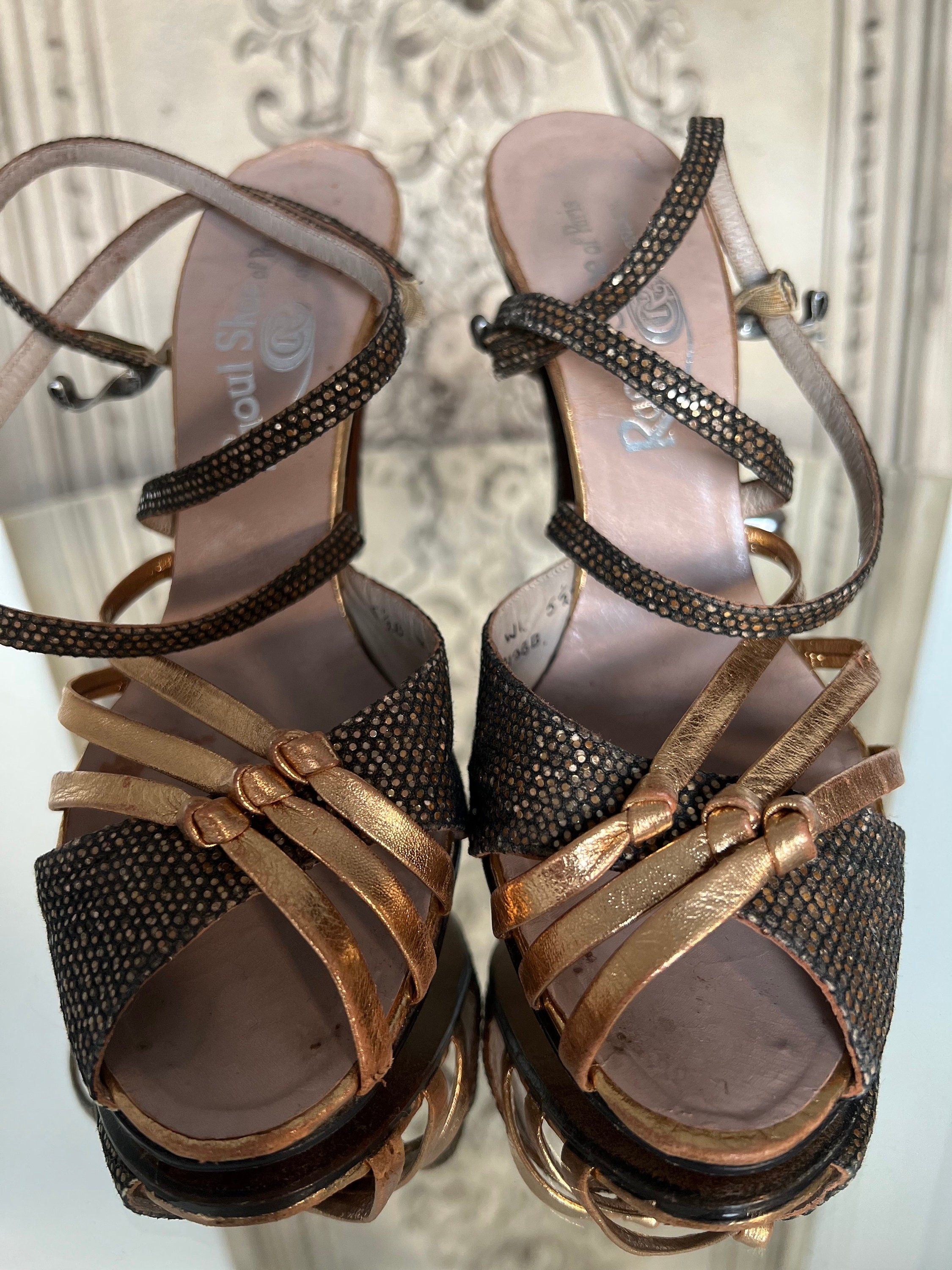 1930s Evening heeled sandals
