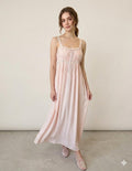 1940s Vintage Peach Silk Dress