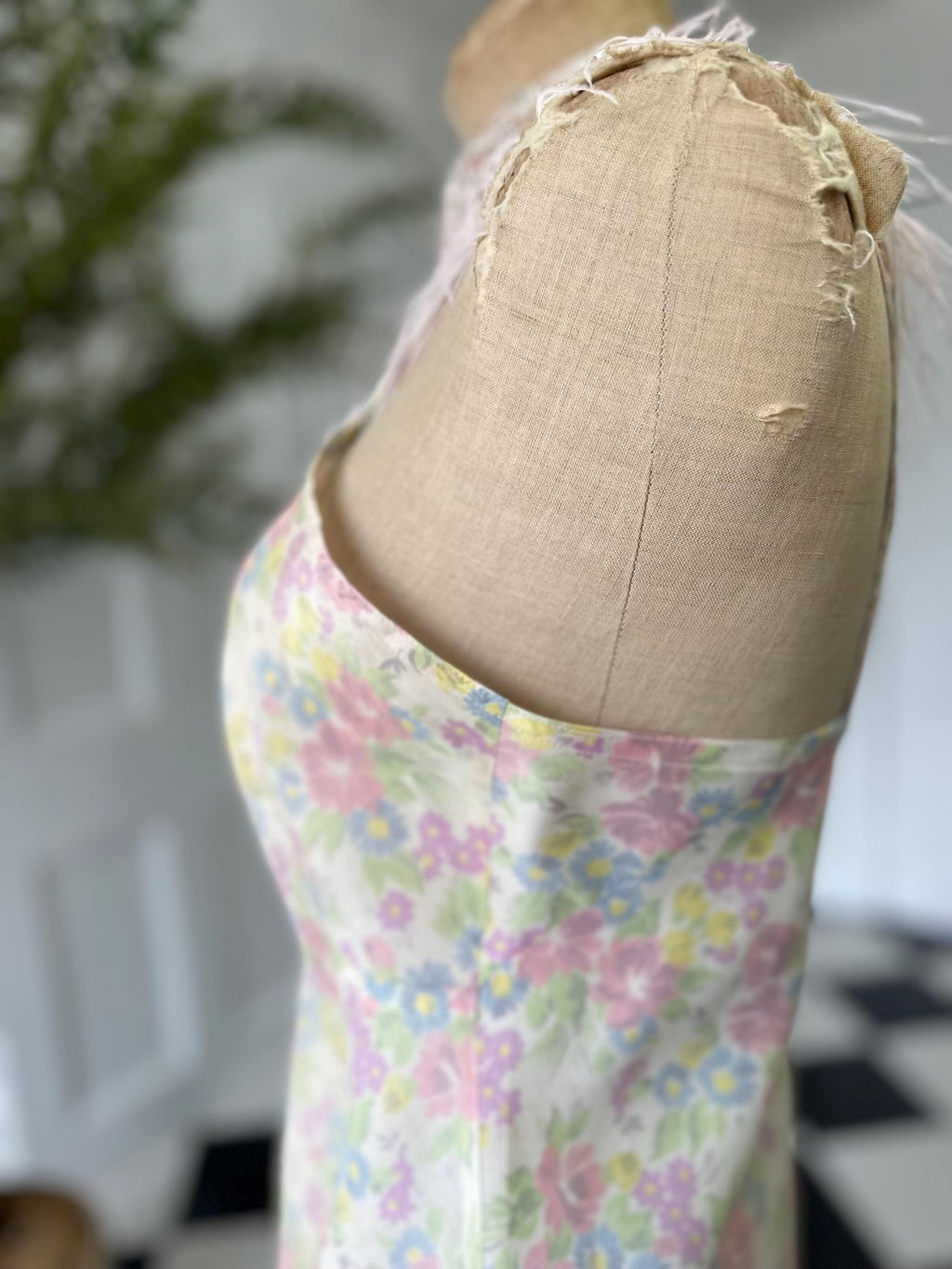Vintage deadstock floral slip dress