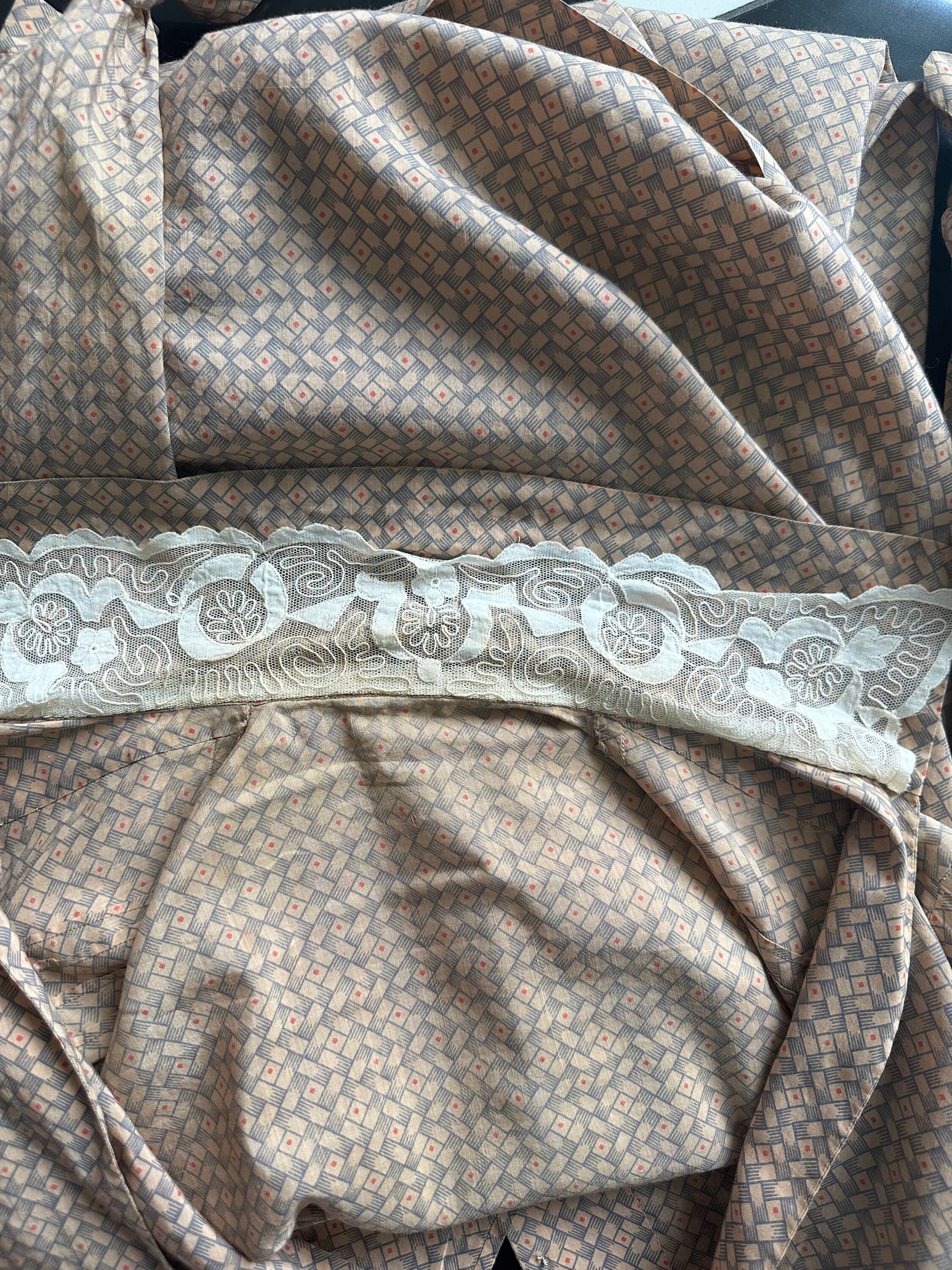 1920s silk day dress