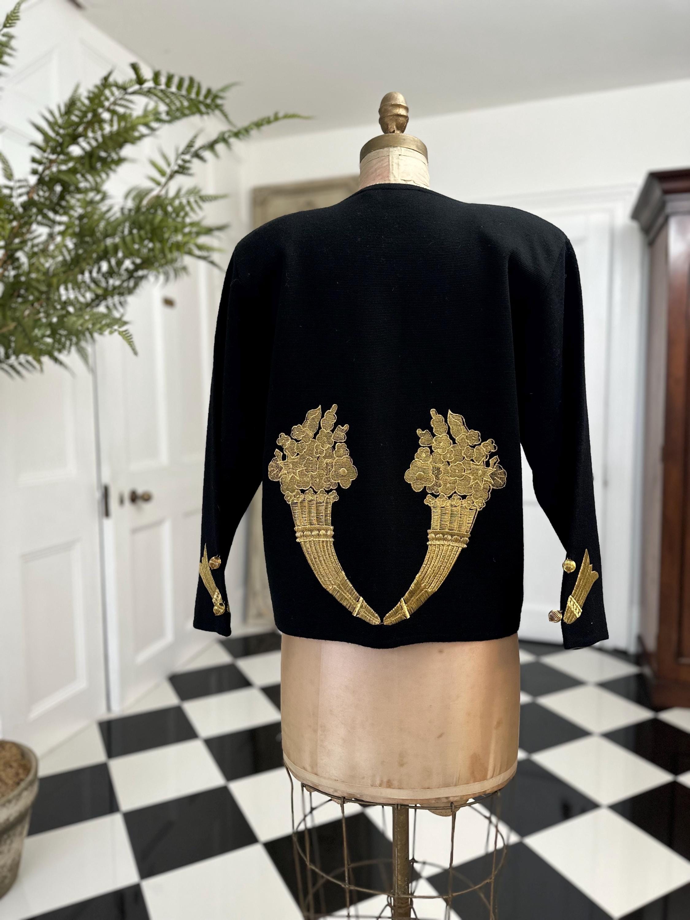 1980s Black cardigan