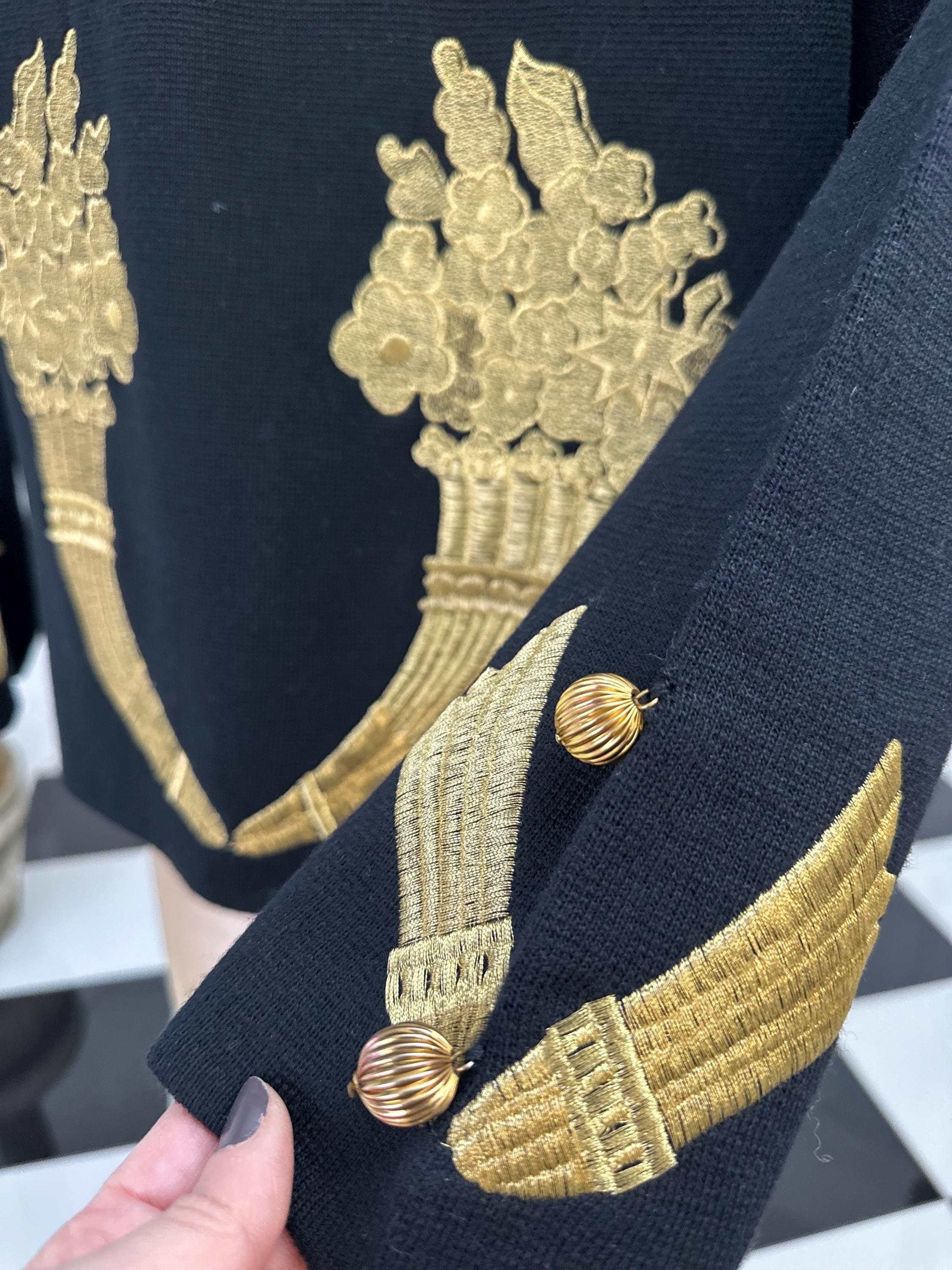 1980s Black cardigan