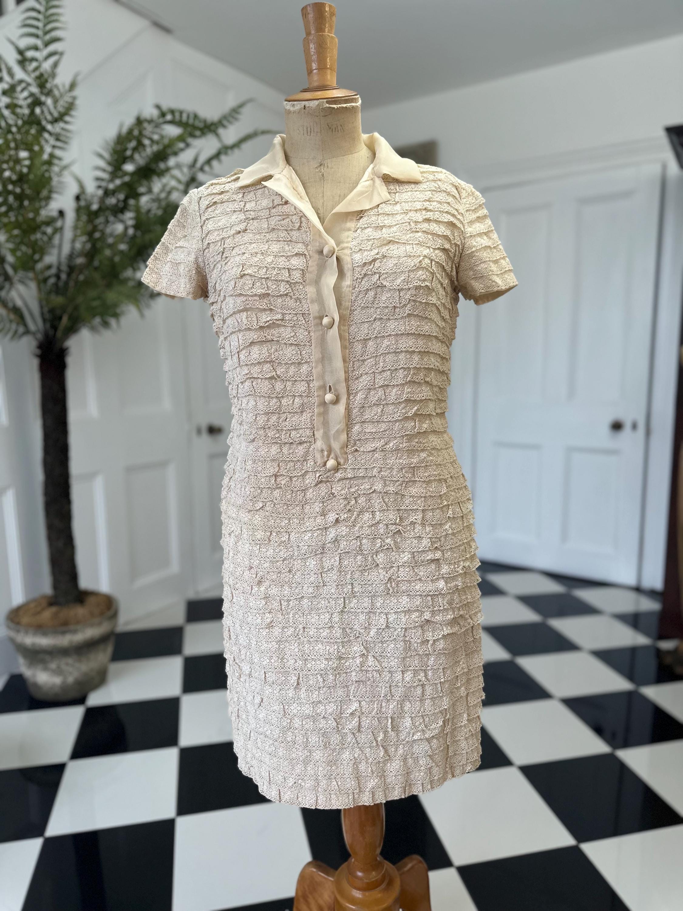 1960s Lace Mod dress