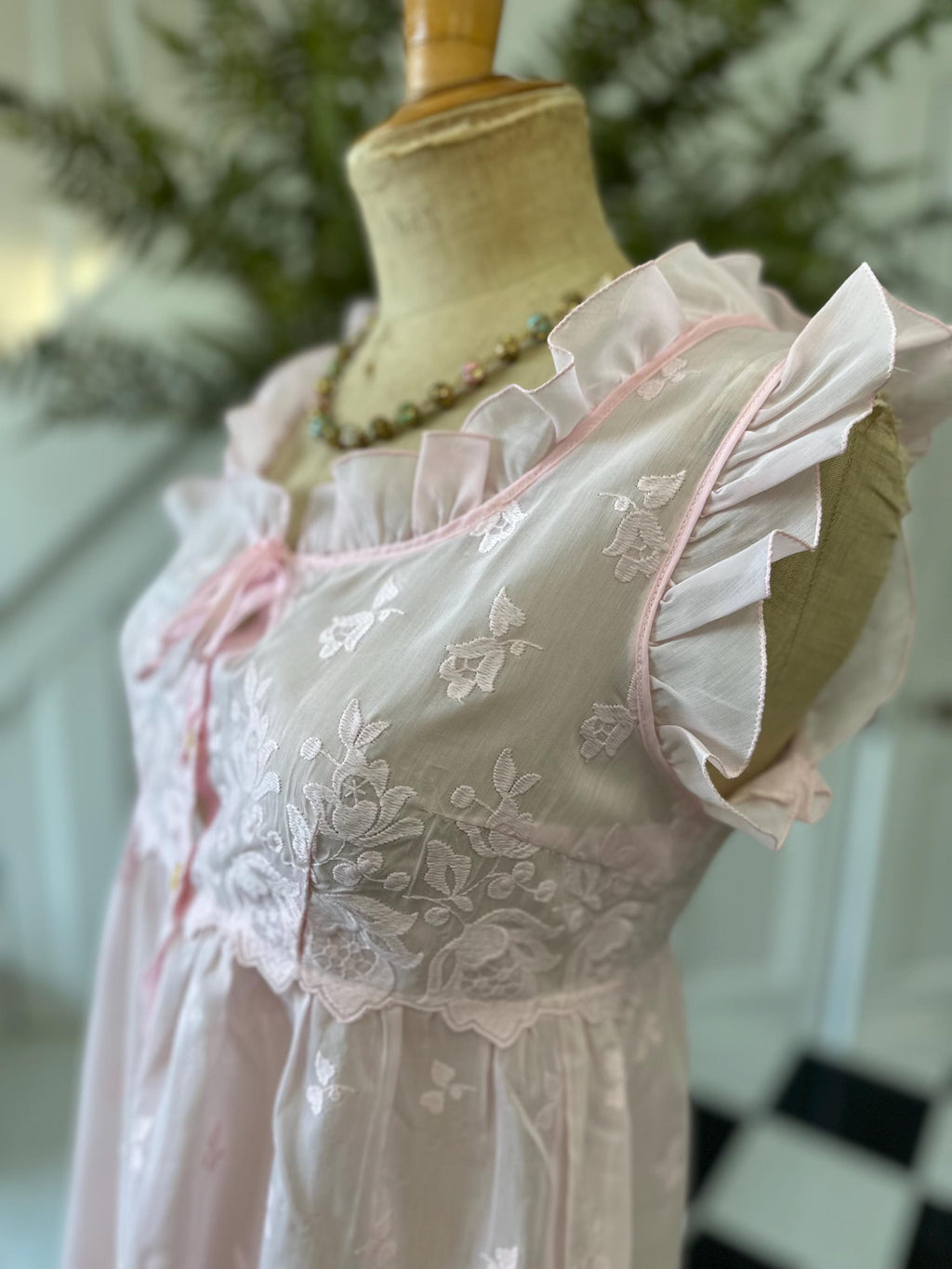 1960 Pink Baby doll dress