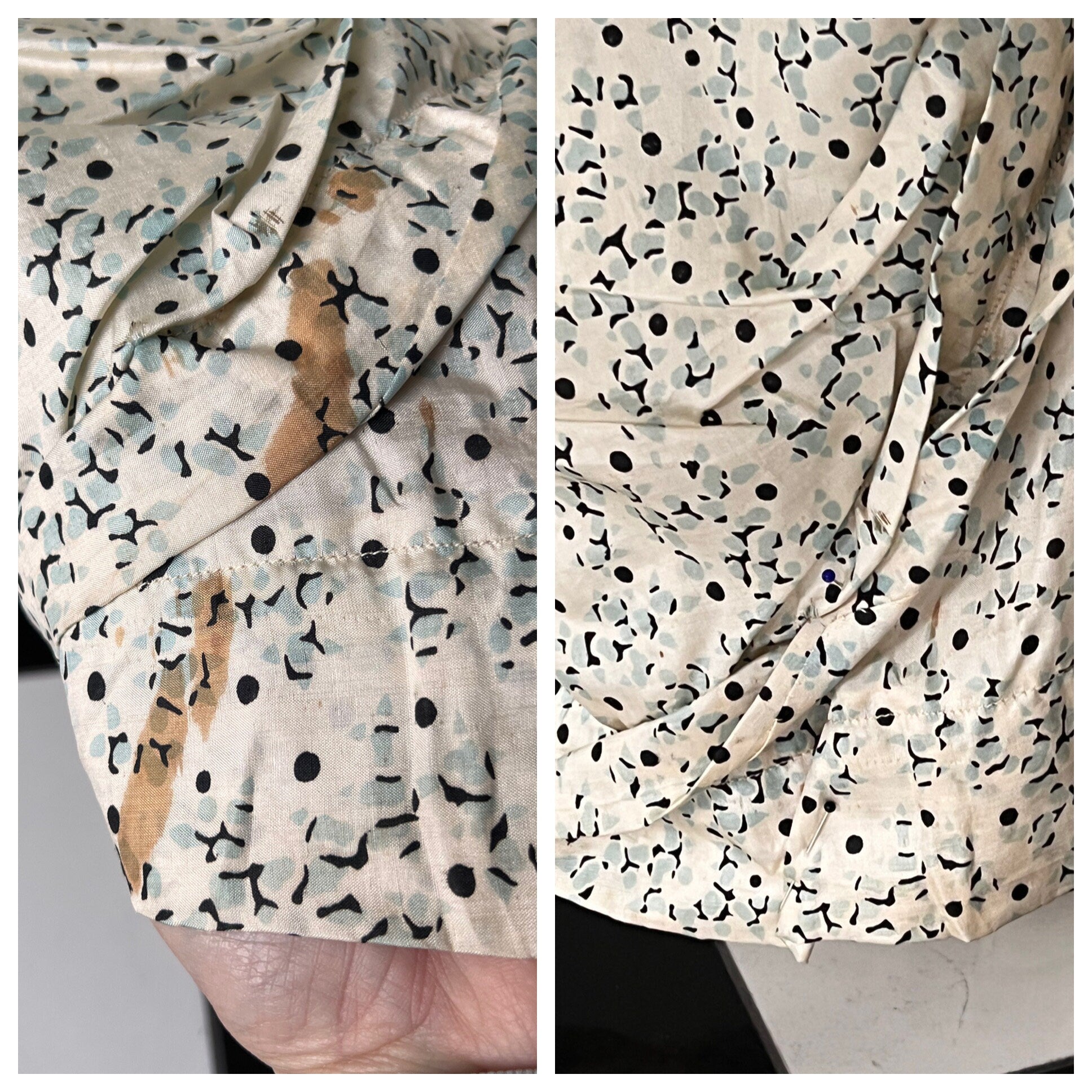 Edwardian Silk Blouse and Skirt Set: Titanic Era, XXS