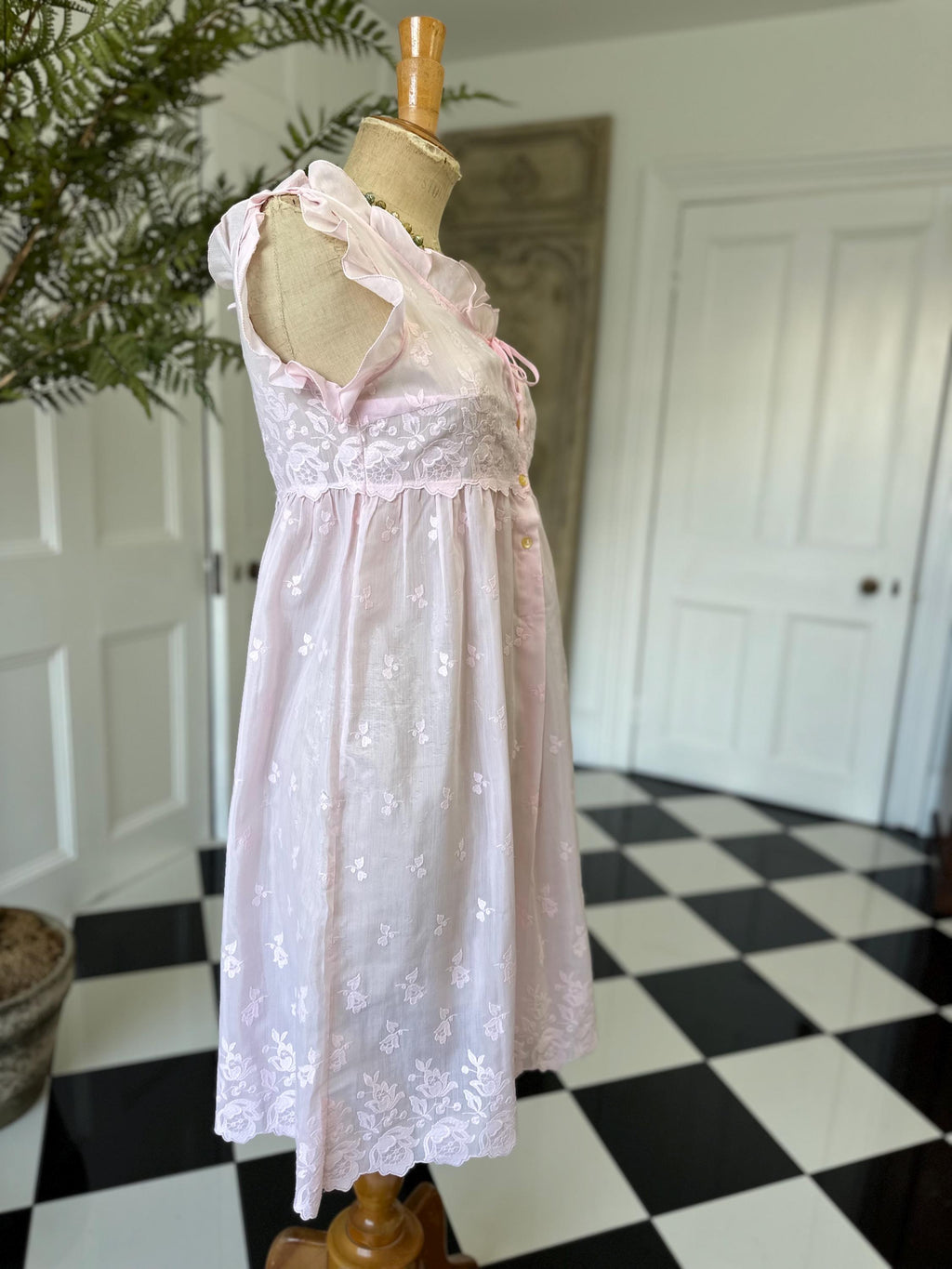 1960 Pink Baby doll dress