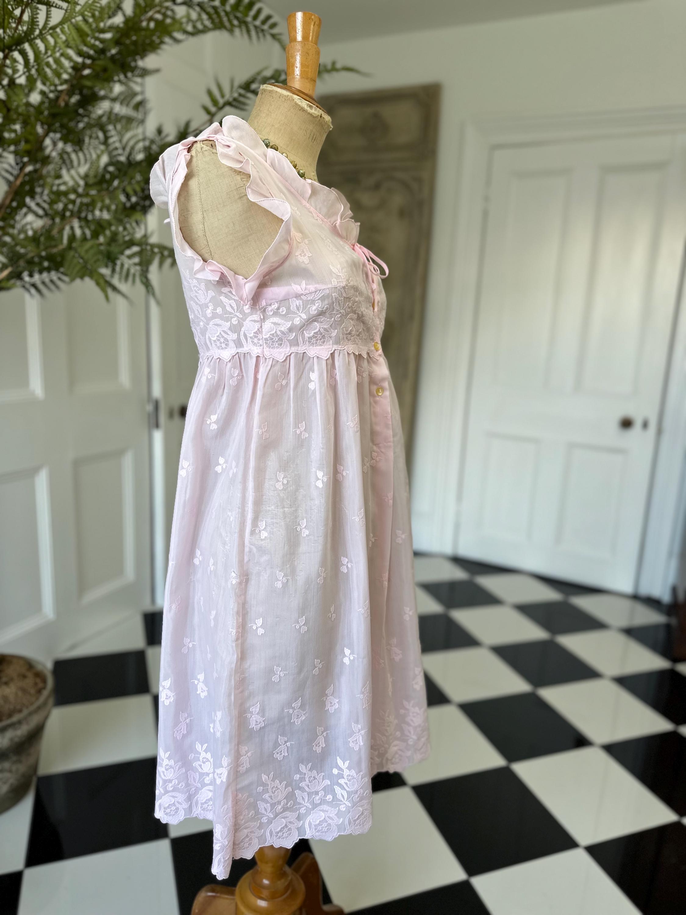 1960 Pink Baby doll dress